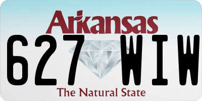 AR license plate 627WIW