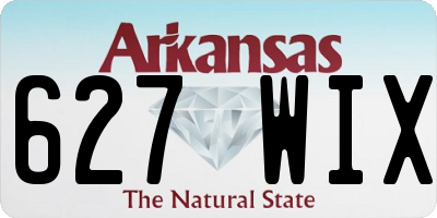 AR license plate 627WIX