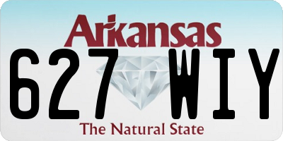 AR license plate 627WIY