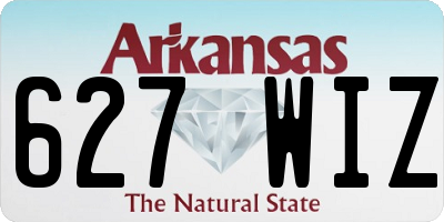 AR license plate 627WIZ