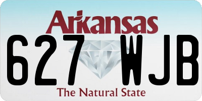 AR license plate 627WJB