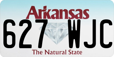 AR license plate 627WJC