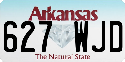 AR license plate 627WJD
