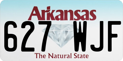 AR license plate 627WJF