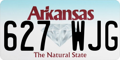 AR license plate 627WJG
