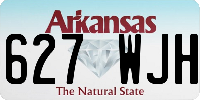 AR license plate 627WJH