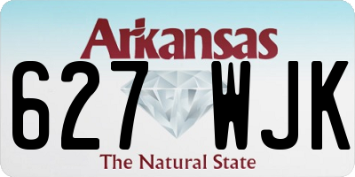 AR license plate 627WJK