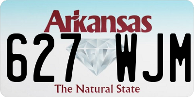 AR license plate 627WJM