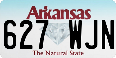 AR license plate 627WJN
