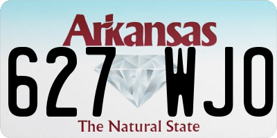 AR license plate 627WJO
