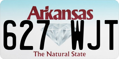 AR license plate 627WJT