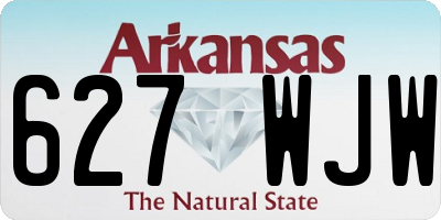 AR license plate 627WJW