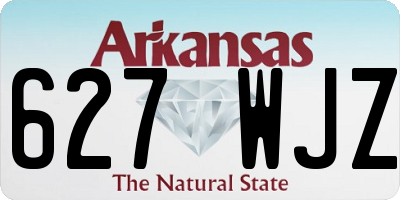 AR license plate 627WJZ