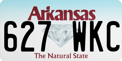 AR license plate 627WKC