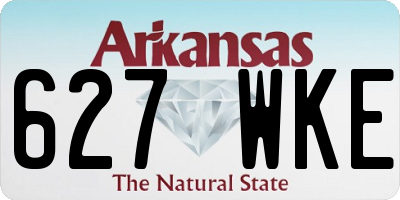 AR license plate 627WKE