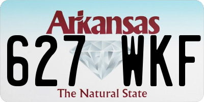 AR license plate 627WKF
