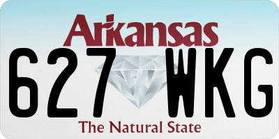 AR license plate 627WKG