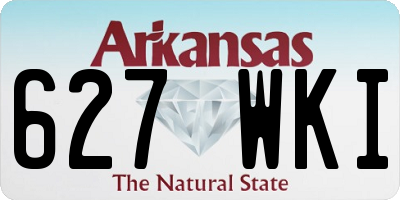 AR license plate 627WKI