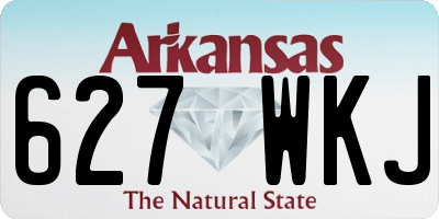 AR license plate 627WKJ