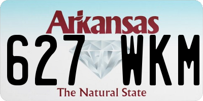 AR license plate 627WKM