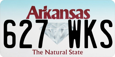 AR license plate 627WKS