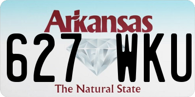AR license plate 627WKU