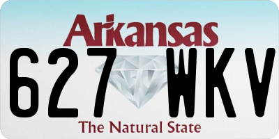 AR license plate 627WKV