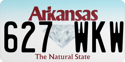 AR license plate 627WKW