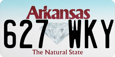 AR license plate 627WKY