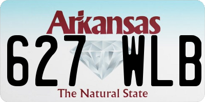 AR license plate 627WLB