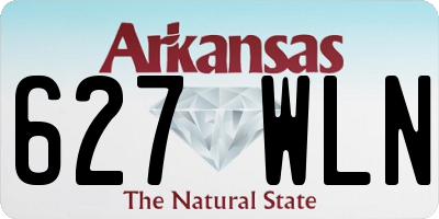 AR license plate 627WLN