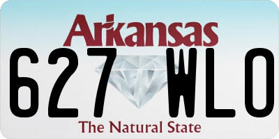 AR license plate 627WLO