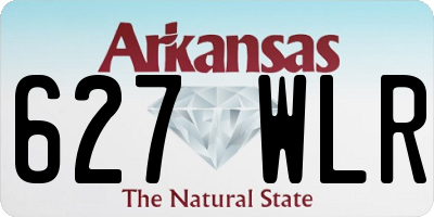 AR license plate 627WLR