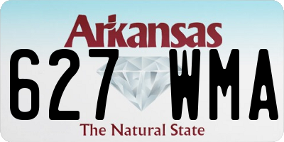 AR license plate 627WMA