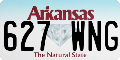 AR license plate 627WNG