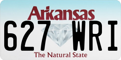 AR license plate 627WRI