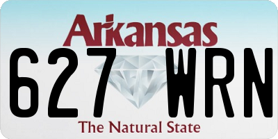AR license plate 627WRN