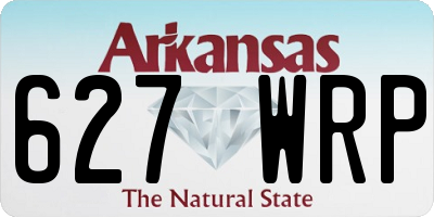 AR license plate 627WRP