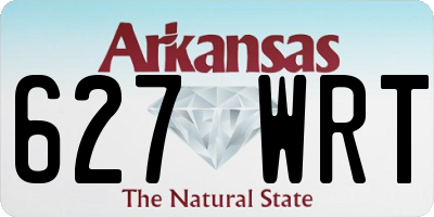AR license plate 627WRT