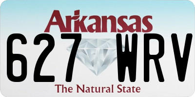 AR license plate 627WRV