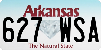 AR license plate 627WSA