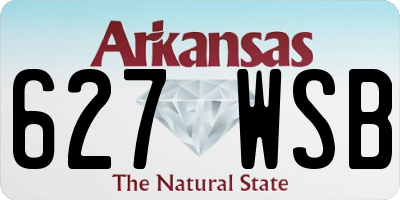 AR license plate 627WSB