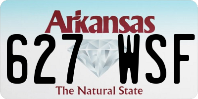 AR license plate 627WSF