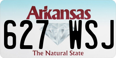 AR license plate 627WSJ