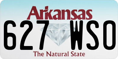AR license plate 627WSO