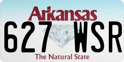 AR license plate 627WSR