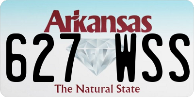 AR license plate 627WSS