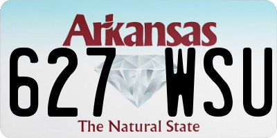 AR license plate 627WSU