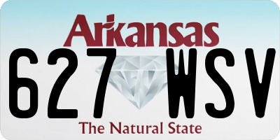 AR license plate 627WSV