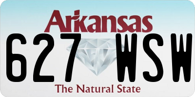 AR license plate 627WSW